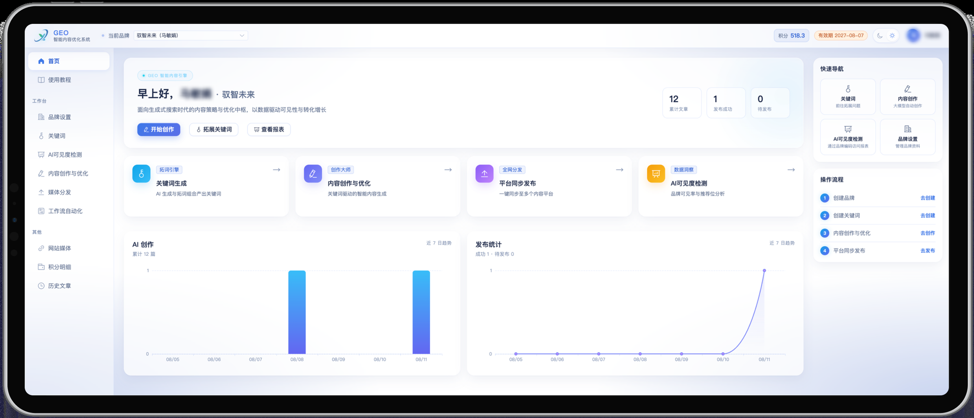 GEO optimization process